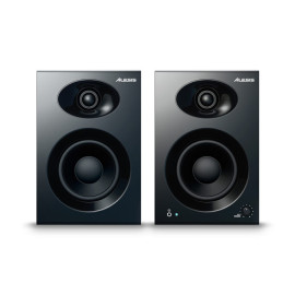 Alesis Elevate 4 |Pair of 50 W Powered Desktop Studio or Gaming Speakers (Black)