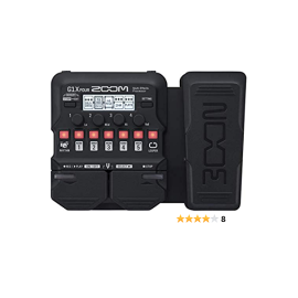 Zoom G1X Four Multi-effects Processor with Expression Pedal without adapter (Black)